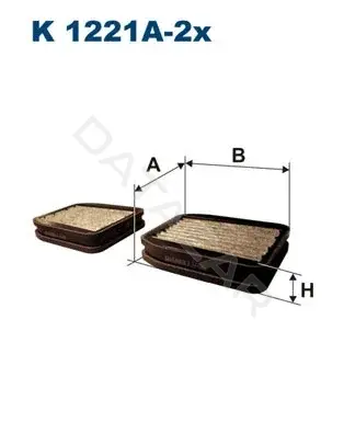 Фильтр салонный FILTRON K1221A-2x