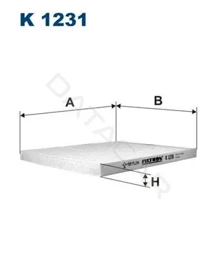 Фильтр салонный FILTRON K1231