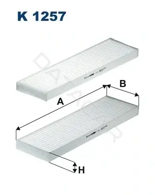 Фильтр салонный FILTRON K1257-2x