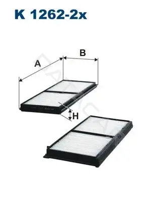 Фильтр салонный FILTRON K1262-2x