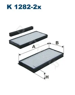 Фильтр салонный FILTRON K1282-2x