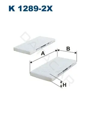 Фильтр салонный FILTRON K1289-2x