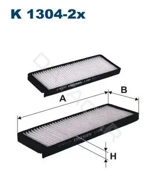 Фильтр салонный FILTRON K1304-2x