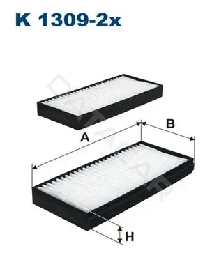 Фильтр салонный FILTRON K1309-2x