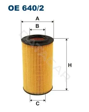 Масляный фильтр FILTRON OE640/2