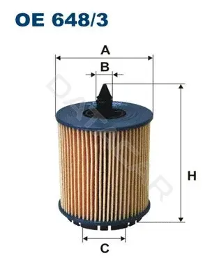 Масляный фильтр FILTRON OE648/3
