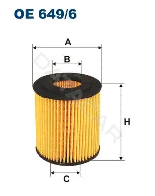 Масляный фильтр FILTRON OE649/6