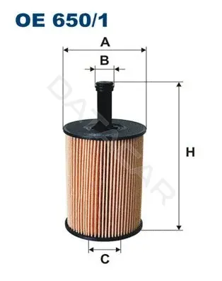 Масляный фильтр FILTRON OE650/1