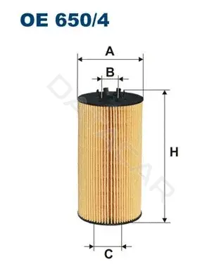 Масляный фильтр FILTRON OE650/4