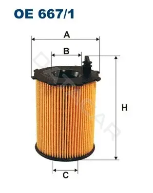 Масляный фильтр FILTRON OE667/1