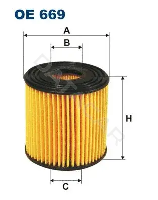 Масляный фильтр FILTRON OE669