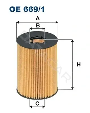 Масляный фильтр FILTRON OE669/1
