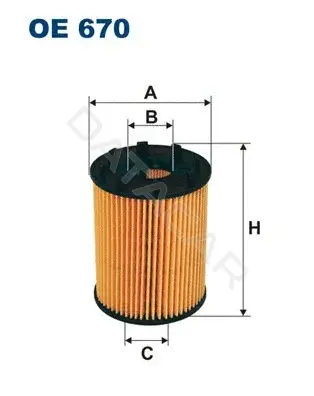 Масляный фильтр FILTRON OE670
