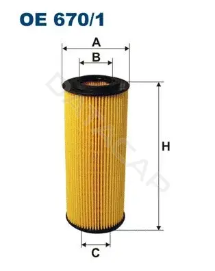 Масляный фильтр FILTRON OE670/1