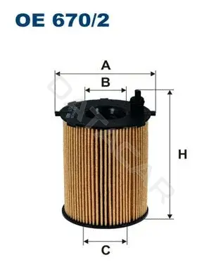 Масляный фильтр FILTRON OE670/2