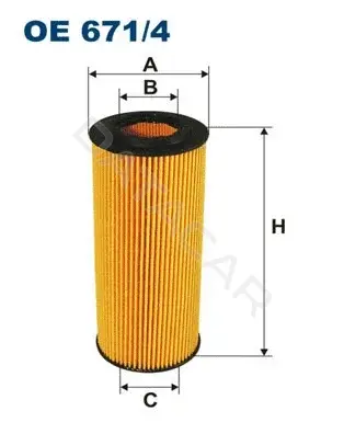 Масляный фильтр FILTRON OE671/4