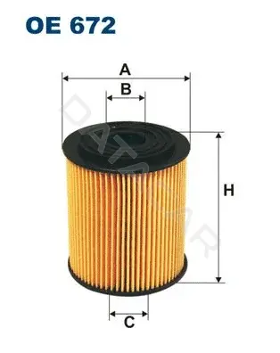 Масляный фильтр FILTRON OE672