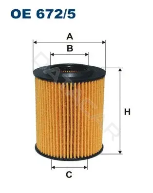 Масляный фильтр FILTRON OE672/5