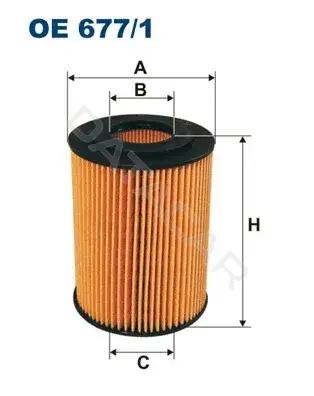 Масляный фильтр FILTRON OE677/1