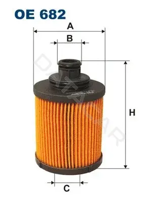 Масляный фильтр FILTRON OE682