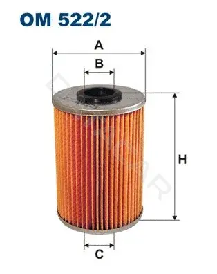 Масляный фильтр FILTRON OM522/2