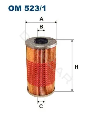 Масляный фильтр FILTRON OM523/1
