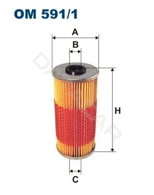 Масляный фильтр FILTRON OM591/1
