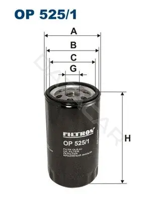 Масляный фильтр FILTRON OP525/1