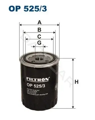 Масляный фильтр FILTRON OP525/3