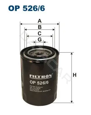 Масляный фильтр FILTRON OP526/6