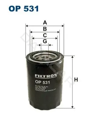 Масляный фильтр FILTRON OP531