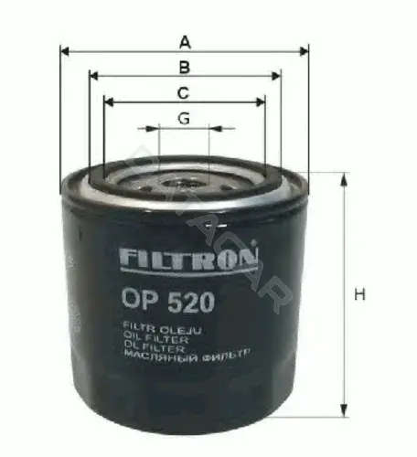 Масляный фильтр FILTRON OP533