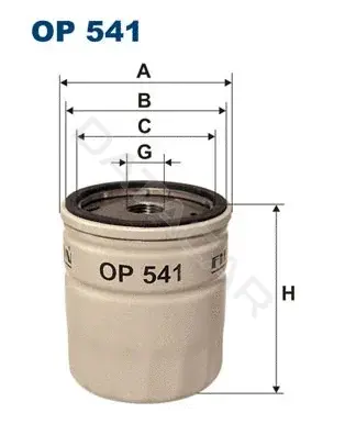 Масляный фильтр FILTRON OP541