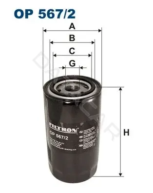 Масляный фильтр FILTRON OP567/2