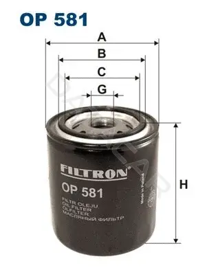 Масляный фильтр FILTRON OP581