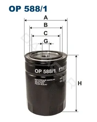 Масляный фильтр FILTRON OP588/1