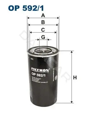Масляный фильтр FILTRON OP592/1
