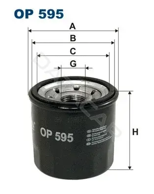 Масляный фильтр FILTRON OP595