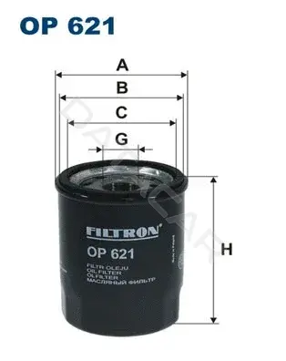 Масляный фильтр FILTRON OP621
