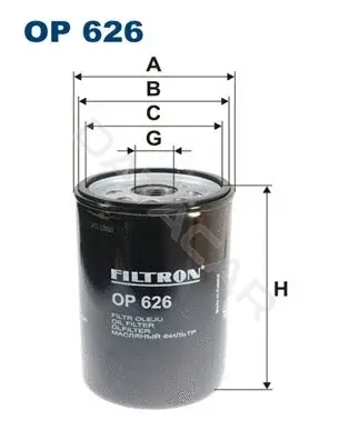 Масляный фильтр FILTRON OP626