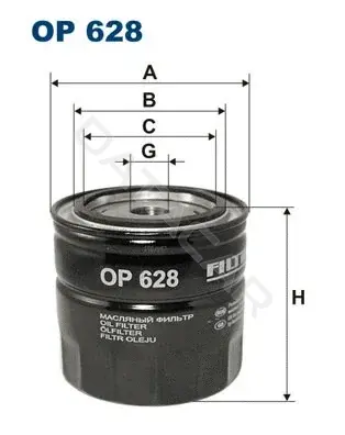 Масляный фильтр FILTRON OP628
