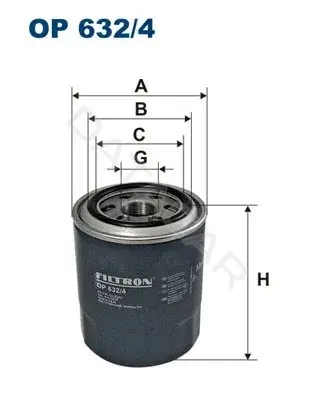 Масляный фильтр FILTRON OP632/4