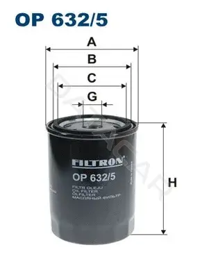 Масляный фильтр FILTRON OP632/5