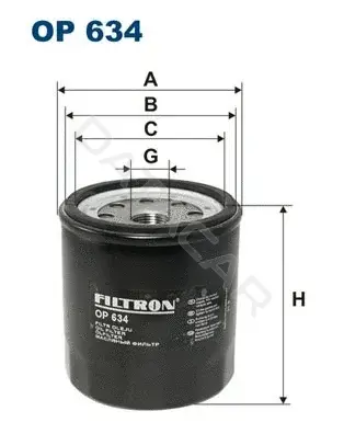 Масляный фильтр FILTRON OP634