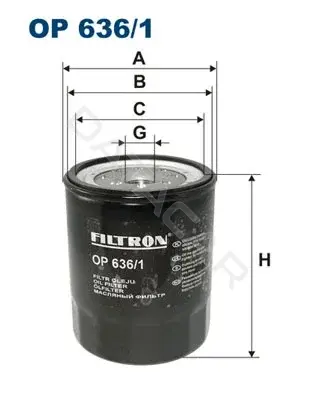 Масляный фильтр FILTRON OP636