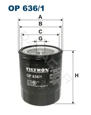 Масляный фильтр FILTRON OP636/1