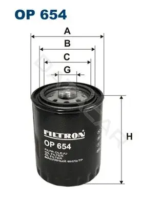 Масляный фильтр FILTRON OP654
