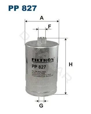 Топливный фильтр FILTRON PP827