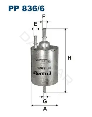 Топливный фильтр FILTRON PP836/6