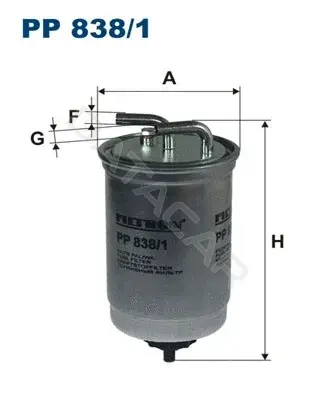 Топливный фильтр FILTRON PP838/1